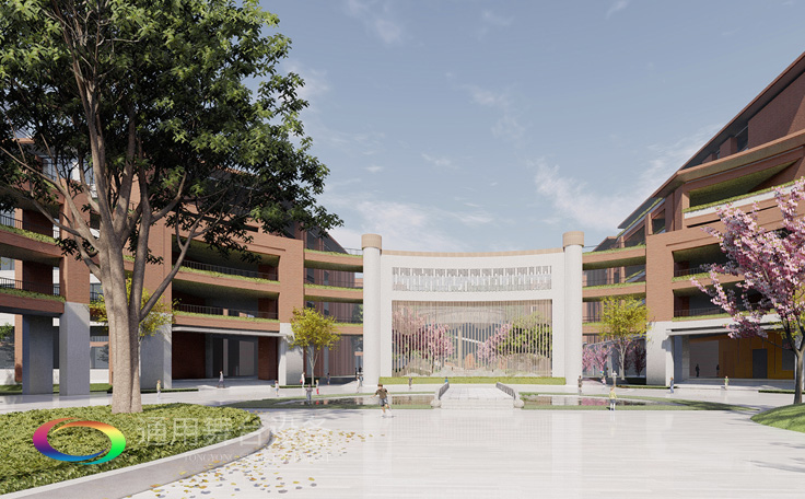 廣州源雅學(xué)校報(bào)告廳項(xiàng)目由通用舞臺阻燃幕布承建