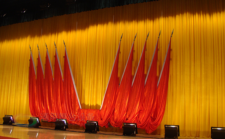 學校禮堂、報告廳 大型舞臺阻燃幕布廠家定做